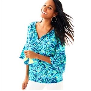 LILLY PULITZER Midnight Cove Del Lago Top